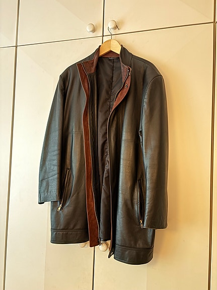Musta nahkatakki (XL)