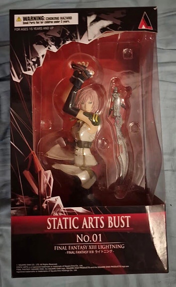中古】 STATIC ARTS BUST FINAL FANTASY XIII ライトニング