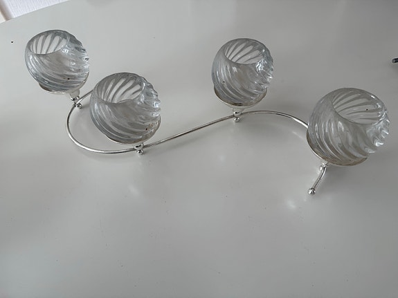 Partylite hopeaköynnös 4 kynttilälle