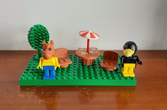 Lego Fabuland terassi 80-luku