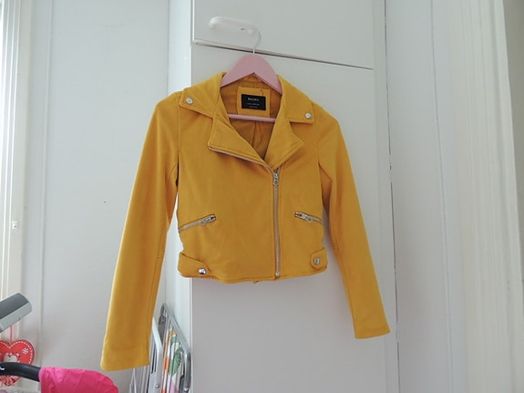 Uusi biker nahkatakki Bershka keinonahkaa XS 34