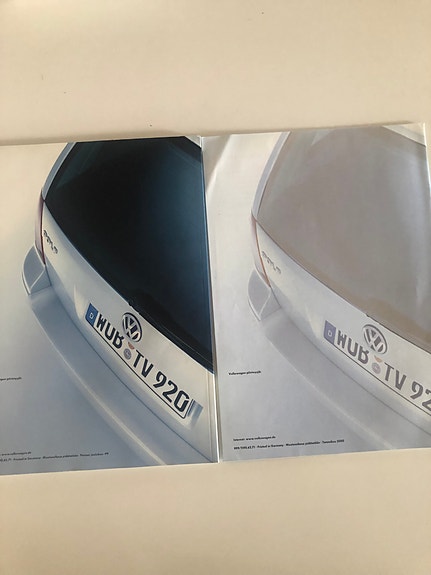 Volkswagen Golf Malli 1990-luvun automalli esite