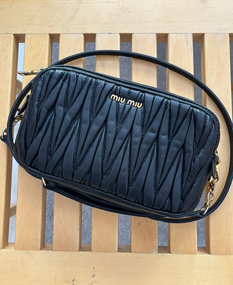 Miu Miu Matelassé Camera bag ghw Tori