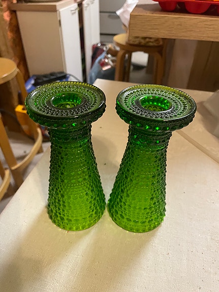 Kastehelmi kääntömaljakko Tähti Nappi ja Kartio kynttilänjalka