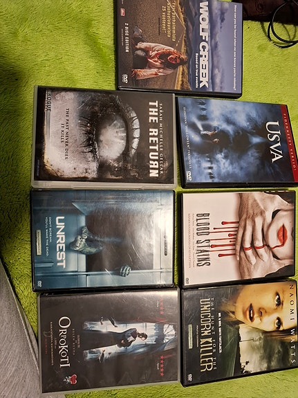 DVD-elokuvat kokoelma kauhua/jännitystä 7 kpl