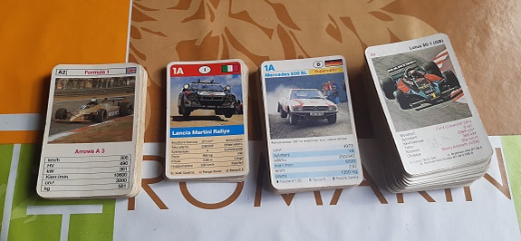 Vanhoja auto kortteja