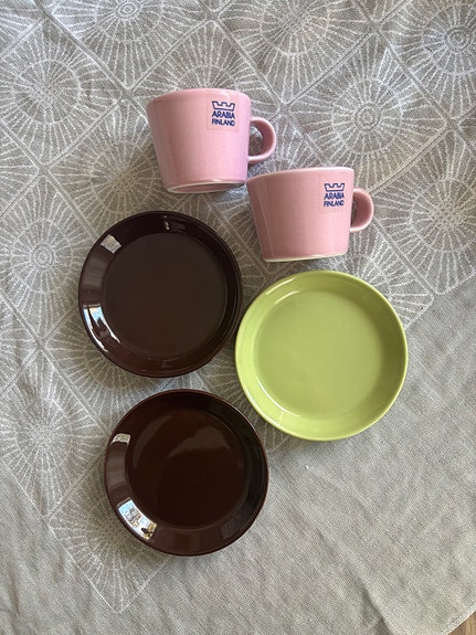 Arabia koko xs espressokupit ja lautaset