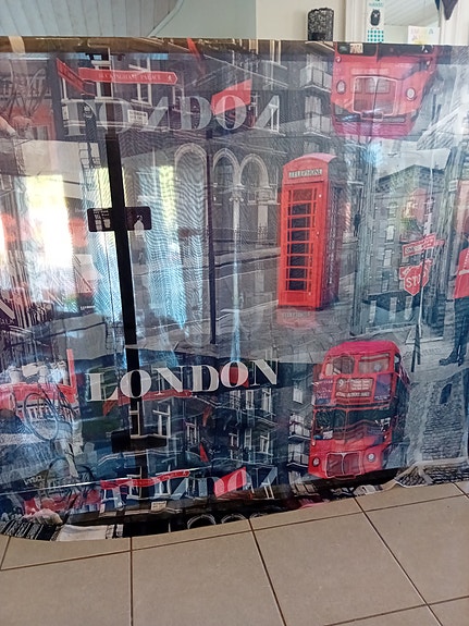 2 kpl london verhoja, läpinäkyvät
