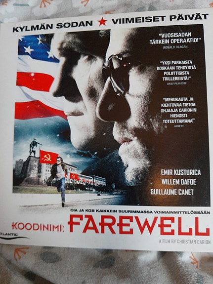 Farewell Kylmän sodan viimeiset päivät Elokuva DVD