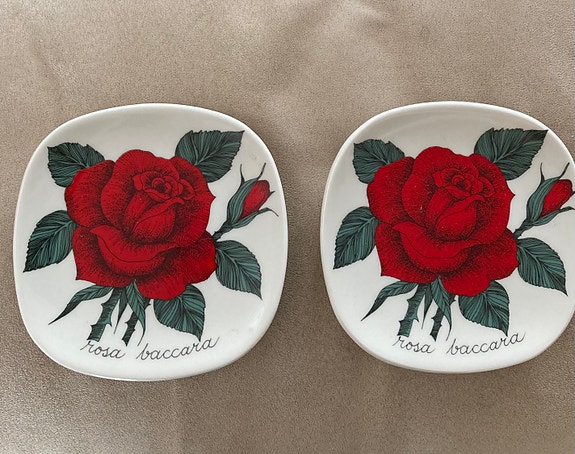 Arabia Rosa Baccara seinälautanen 2 kpl