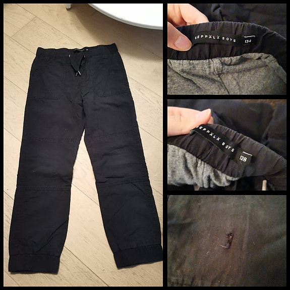 2x vuorelliset lasten housut