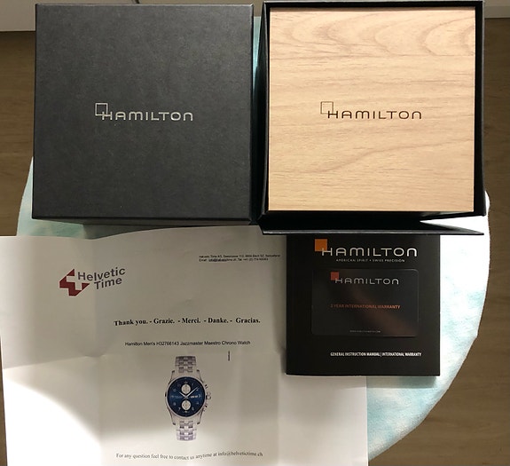 Mekaaninen kello Hamilton H32766143 Jazzmaster Maestro Chrono