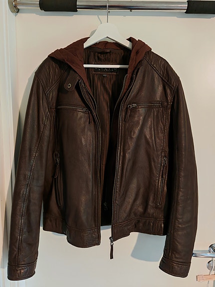 Agora leather miesten nahkatakki L