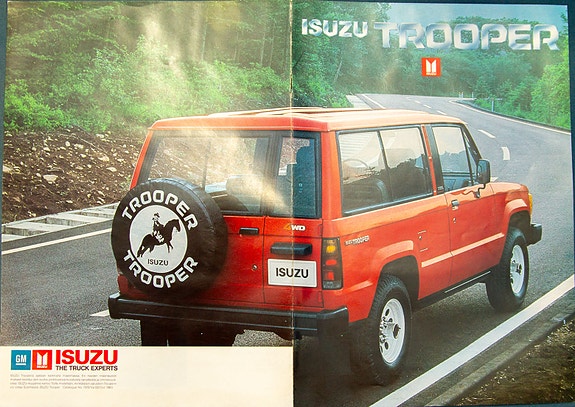 Isuzu Trooper 1983 auto esiteitä