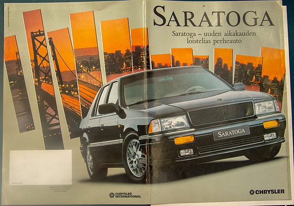 Chrysler Saratoga 1989 auto esite 2 kpl