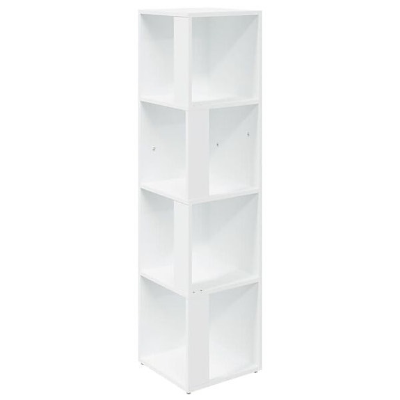 vidaXL Kulmakaappi valkoinen 33x33x132 cm lastulevy(sku809035