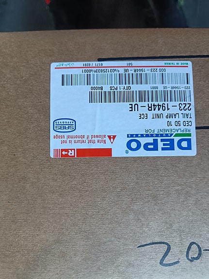 Kia ceed 5D 2010 oikea takavalo