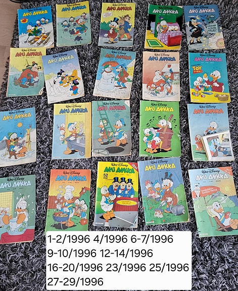 Aku ankka lehdet 1996 (45kpl)