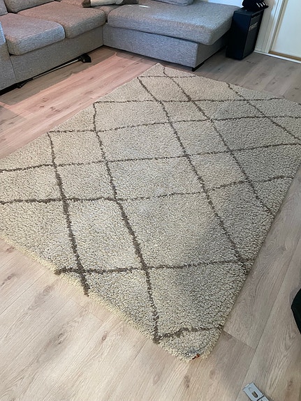 Beige nukkamatto 160x230