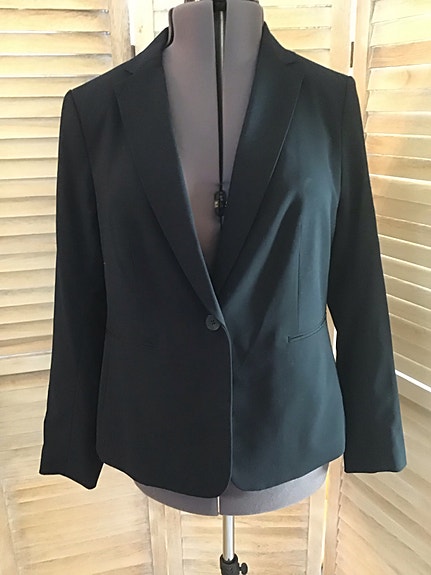H&M tummansininen bleiseri