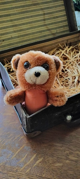 Vanha nalle, vintage, pieni nalle