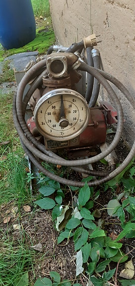 Vintage polttoaine pumppu