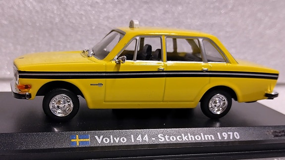 Pienoismalli Volvo 144 Tukholman Taksi 1970. 1/43