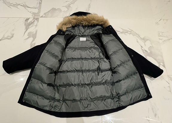 Ihanan lämmin untuvatakki pojalle, koko 152cm