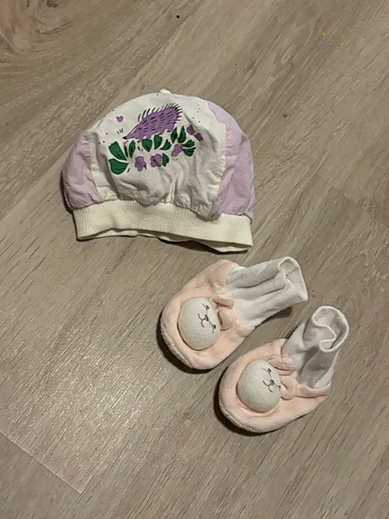 🧸 Retro setti vauvalle : pipo + tossut