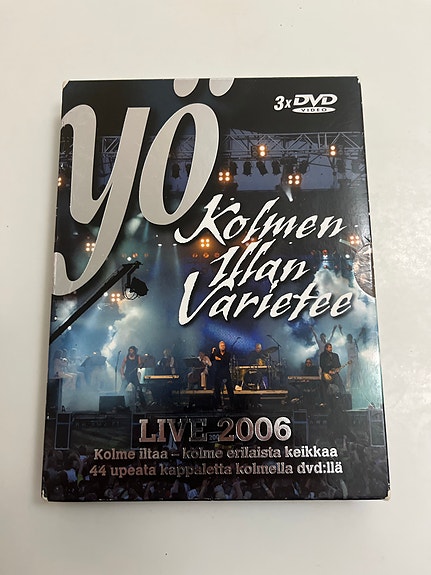 Yö Kolmen Illan Varietee Live 2006 3xDVD