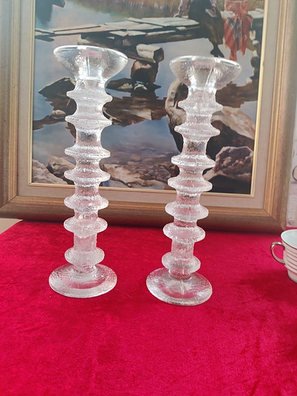 Iittala Festivo Kynttilänjalka Kirkas Lasi 7 solmuinen