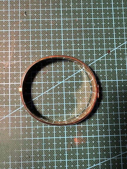 Vanha kultainen 14 k rannerengas