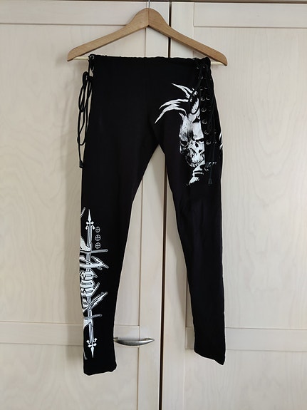 Rock Rebel Leggingsit Musta Naisten M