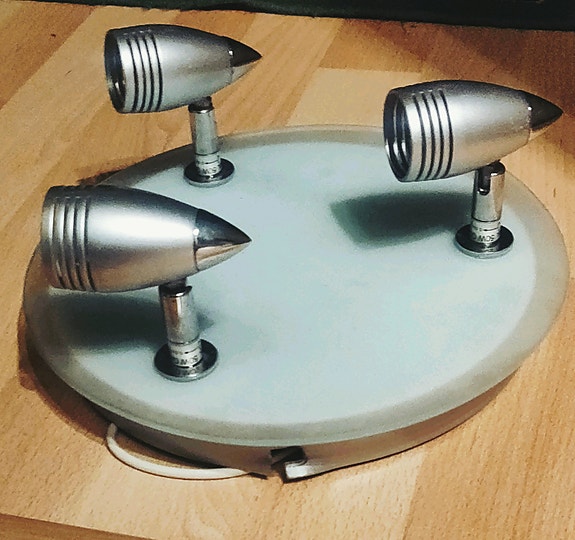 Lasinen design, halogeeni lamppu kattovalaisin, tripla hyvin valaiseva