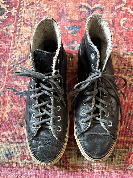 Converse nahkaiset talvikengät koko 44 musta