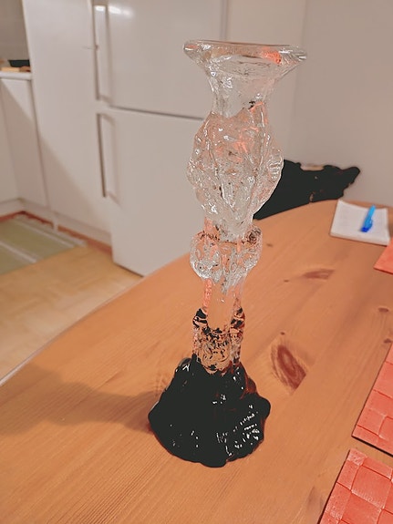 Humppilan lasi, kasvimaalla kynttilänjalka
