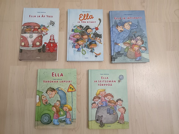 Timo Parvela: Ella kirjapaketti, yht.5 kirjaa