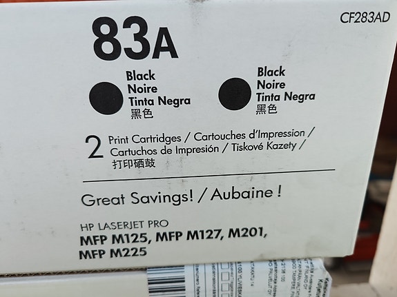 HP 83A musta väri