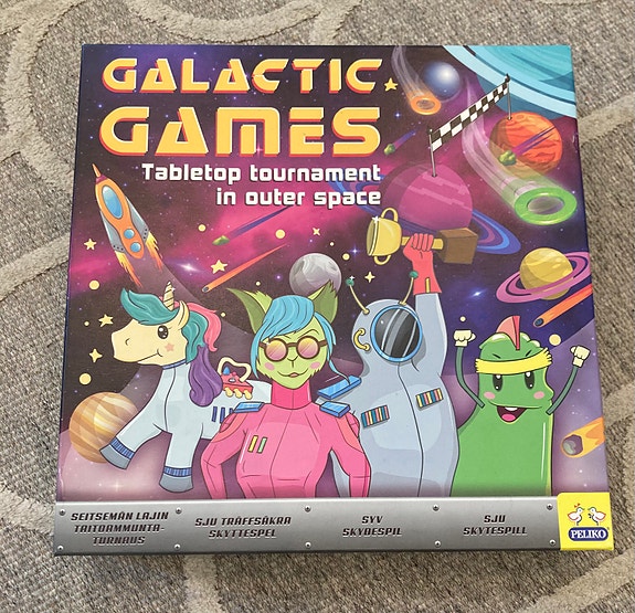 Galactic Games Lautapeli avaruusteemalla