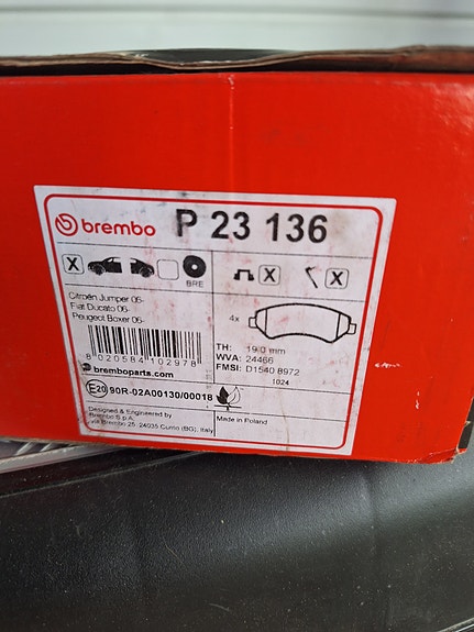 Brembo Prime P23136 Jarrupalat Fiat
