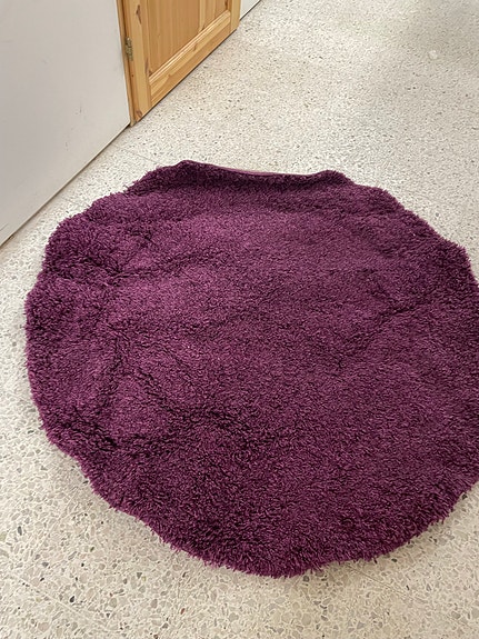 IKEA Matta Avila pyöreä matto 100 cm viininpunainen