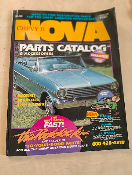 Chevrolet Nova Chevy II parts catalog