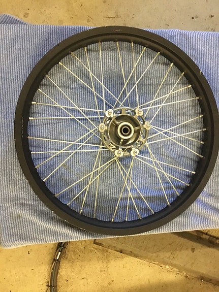 Yamaha DT 50 etu ja taka vanne