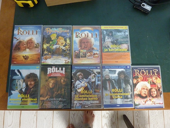 Lasten DVD elokuvia Rölli ja Muumi yms.