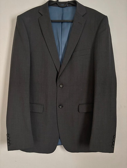 Dressmann Harmaa miesten puku koko 52