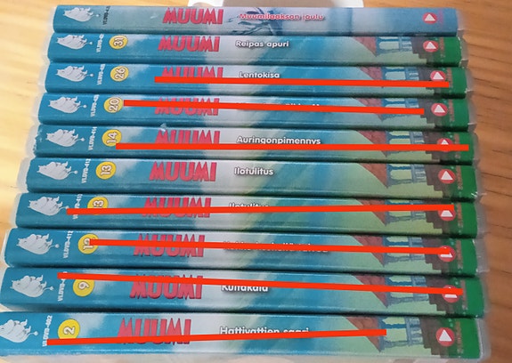 Muumi dvd-levyt (uudet äänet)