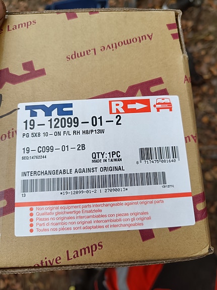 Peugeot 508 2010 oikea sumuvalo