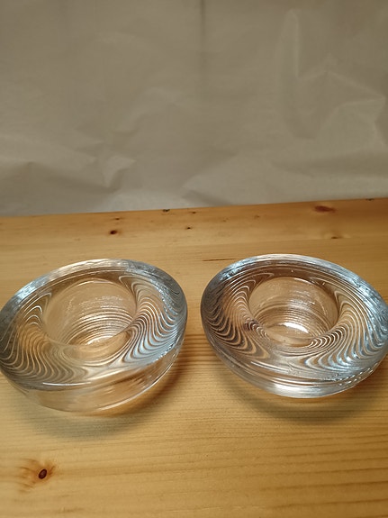 Iittala Maaru kynttilänjalat  2 kpl.Tapio Wirkkala.11cm.