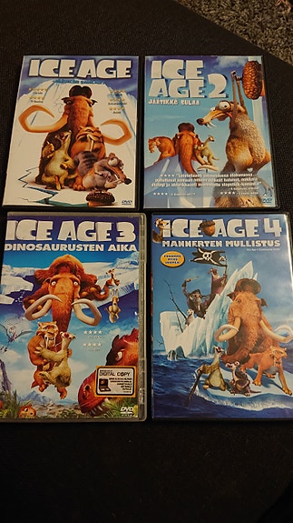 Ice Age 1-4 elokuvat