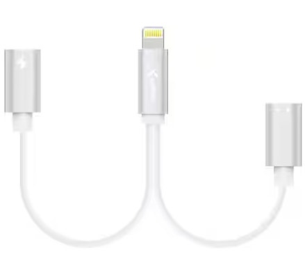 Konkurssimyynti, Xlayer Dual Lightning audio adapteri/latauskaapeli, UUSI